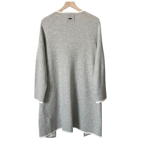 Barbour Bowmore Knit Longline Cardigan Cotton Wool Blend Patch Pocket Size Small - Picture 4 of 9